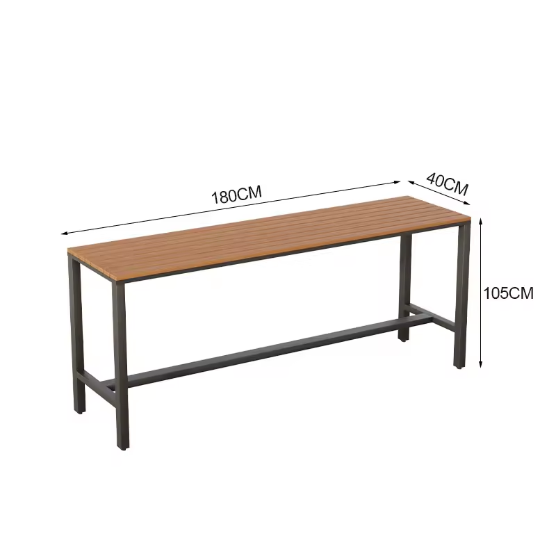 Tavolo da bar color legno 180*40*105 cm
