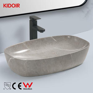 Kidoir Vente en gros Dessus de table commercial de haute qualité Moderne Extérieur <span class=keywords><strong>Japonais</strong></span> Céramique Libre Stand <span class=keywords><strong>Marbre</strong></span> Lavabo à main Waschbecken - Product Image 1