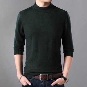 Maglione Pullover a maniche lunghe da uomo autunno nuovo arrivo collo medio alto - Product Image 5