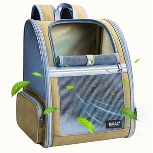 Pet <b>Backpack</b> with Breathable Mesh Design Portable <b>Carrier</b> Bag for Cats and Small <b>Dogs</b> Suitable for Travel Hiking Camping Use - Product Image 1