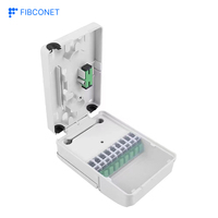 Caja de Terminales de Fibra Óptica para Exteriores FTTH, 200g, de Plástico, Montable en Pared o Poste, IP55, 8 Núcleos, POE, GPRS, Fibconet