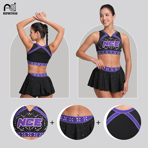 Cheerleader Uniforms Cheering Apparel Cheer Wear Uniforms Latest Design Factory Supplier Long Sleeve - Product Image 6