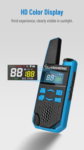 QUANSHENG TG-FR1 Mini Walkie Talkie Analógico de 2W con Alcance de 2km y <span class=keywords><strong>Frecuencias</strong></span> FRS/PMR446 - Product Image 6