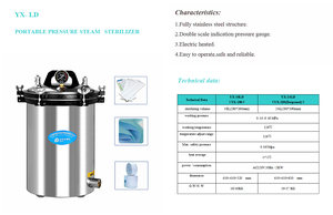 Esterilizador de vapor de autoclave dental portátil 24L serie B clase autoclave de mesa médica - Product Image 5