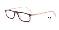 Ventes en gros de lunettes de vue rectangulaires de style rétro simple, montures en acétate de haute qualité unisexes pour lunettes de vue