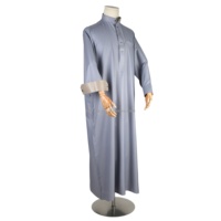 Mode Alharamain Gamis Kaftan Qatari Jubah Abaya Jalabya Thobe Ramadan Eid Vêtements musulmans traditionnels pour homme