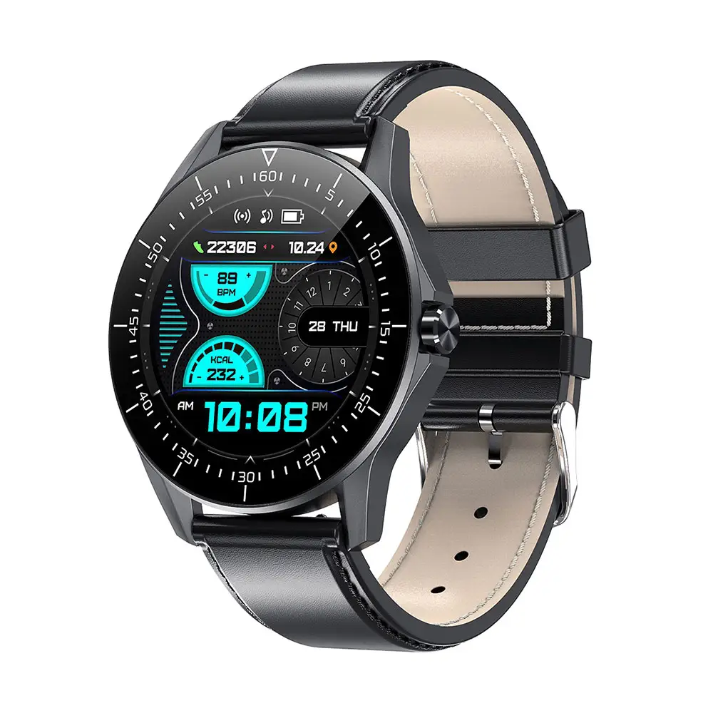 Professional ip68 Waterproof custom logo large screen mobile phone call smart watch fitness tracker L60