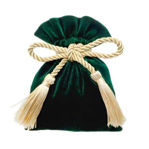Biểu Tượng Tùy Chỉnh Đồ Trang Sức Đám Cưới Túi Chất Lượng Cao Tùy Chỉnh Nhung Dây Kéo Túi Với Tua Sợi Dây Thừng - Product Image 3