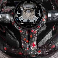 Volant sport en fibre de carbone M Sport pour l'intérieur sportif des BMW F05 F07 F10 F11 F12 F15 F20 F21 F22 F25 F26 F30 F31 F32 F35 E70 E90