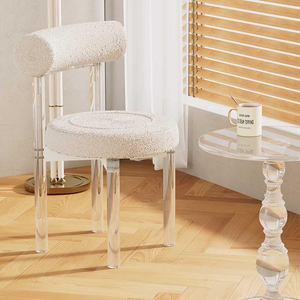 <span class=keywords><strong>Chaise</strong></span> <span class=keywords><strong>transparente</strong></span> <span class=keywords><strong>en</strong></span> acrylique moderne, chaises de salle à manger pour table à manger, <span class=keywords><strong>chaise</strong></span> d'appoint minimaliste rembourrée moderne, utilisation à domicile ou à l'hôtel - Product Image 6