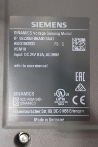 6SL3053-0AA00-3AA1 โมดูลตรวจจับแรงดันไฟฟ้าซินามิกส์ PLC - Product Image 3