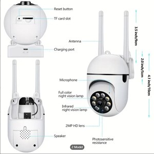 A7 2.4G Wifi V360 Pro App Day Night Monitor Mini caméra de sécurité IP sans fil CCTV externe Sans fil Surveillance & App Control - Product Image 5