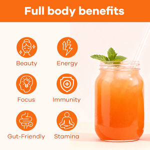 निजी लेबल वाले स्वाद के साथ स्वाद वाली चाय पाउडर स्वाद वाली चाय पाउडर कोलेजन + सौंदर्य मिश्रण 10 स्टिक - Product Image 4