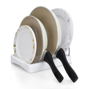 Cina nuovo regolabile piatto di essiccazione scaffale pentola coperchio cremagliera porta copertura di immagazzinaggio della <span class=keywords><strong>cucina</strong></span> per la <span class=keywords><strong>cucina</strong></span> - Product Image 1