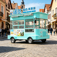 Camionnette alimentaire électrique personnalisée, mini-remorque pour hamburgers, café, glaces, poulet frit, restaurant, chariot de restauration