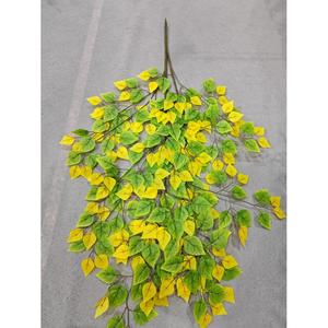 أوراق صناعية طويلة ينبع طويل فروع أوراق الصلال الاصطناعية الاصطناعية أوراق الشجر الخضراء ينبع - Product Image 3