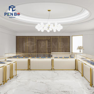 Kabinet etalase tampilan perhiasan kustom desain sederhana kelas atas meja <span class=keywords><strong>Display</strong></span> perhiasan kaca Modern untuk toko perhiasan - Product Image 5
