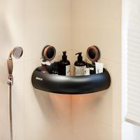 Étagère de rangement à ventouse pour salle de bain, pour toilettes et douche, organisateur triangulaire d'angle sans perçage pour gel douche, panier d'angle pour salle de bain