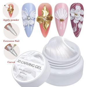 Esmalte de <span class=keywords><strong>uñas</strong></span> <span class=keywords><strong>en</strong></span> gel 3D de marca privada, sólido, no pegajoso, con diseño floral, para esculpir <span class=keywords><strong>uñas</strong></span>. - Product Image 4