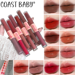 Long-Wearing Double-Head Lip Gloss | <strong>Matte</strong> &amp; Mirror Gloss Dual Finish, Watery Creamy Texture, 2-In-1 <strong>Lipstick</strong> &amp; Lip Color - Product Image 1