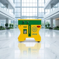 Table de baby-foot compacte pour enfants, à monnayeur, avec serrure et clé, pour usage en centre commercial