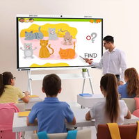 Pizarra Digital Inteligente con Pantalla Táctil LCD de 98 Pulgadas, de Gran Tamaño, para la Enseñanza en el Aula Escolar
