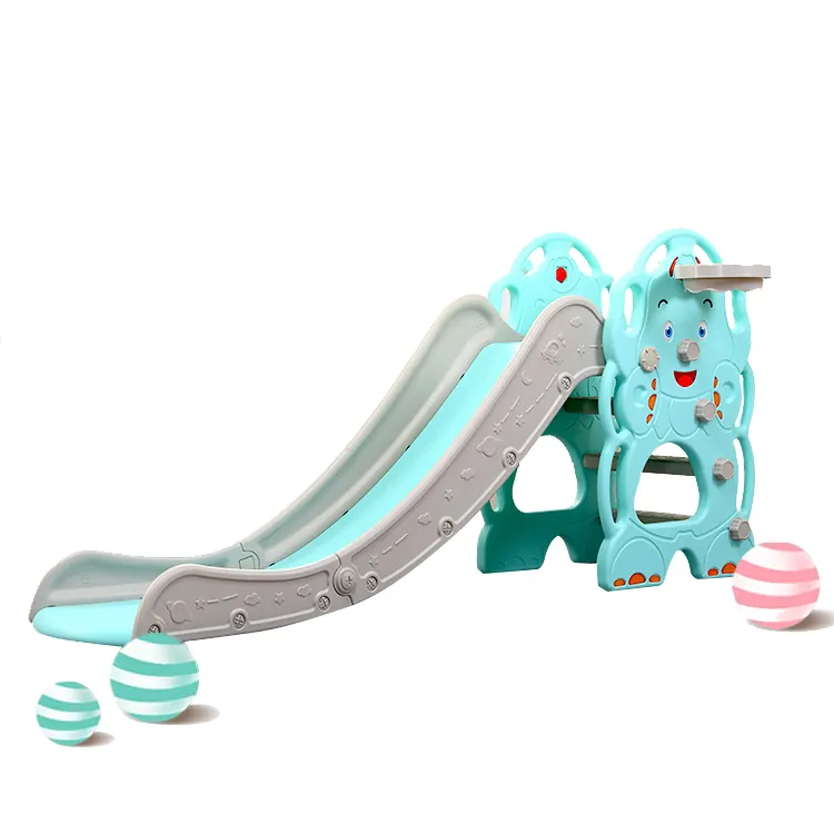 Indoor Baby Olifant Slide Kids Plastic Glijbaan Speelgoed