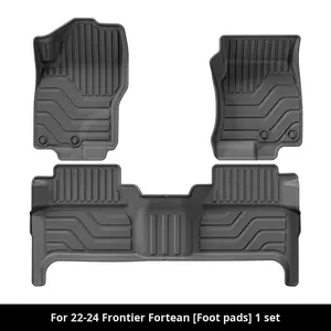 <span class=keywords><strong>Tapis</strong></span> de sol de voiture 3D modernes en TPE de 2,5 mm d'épaisseur, ensemble complet de 3 pièces, pour Nissan Frontier 22-24, avec <span class=keywords><strong>tapis</strong></span> de coffre et de benne arrière - Product Image 2