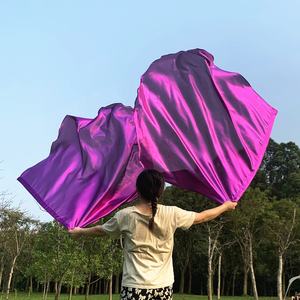 Banderas de Adoración Nayaking con Varillas Flexibles, Banderas de Danza con Alas de Ángel, Bandera de Danza de Iglesia, Semicírculo, 2 Banderas + 2 Varillas - Product Image 6