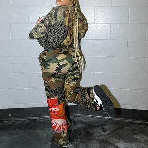 New Arrivals Trendy Women's <strong>Cami</strong> Pants Stretch Pocket Cargo Pants Casual Overalls Camouflage Workout Cargo Pants for Women - Product Image 5