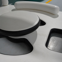 Plateforme flottante gonflable personnalisée, île flottante gonflable, Aqua Banas gonflable avec tente
