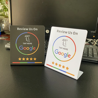 Google Review Stand Menú de soporte de PVC con interfaz de comunicación RFID NFC para frecuencia 213 215 216 424 13,56 MHz