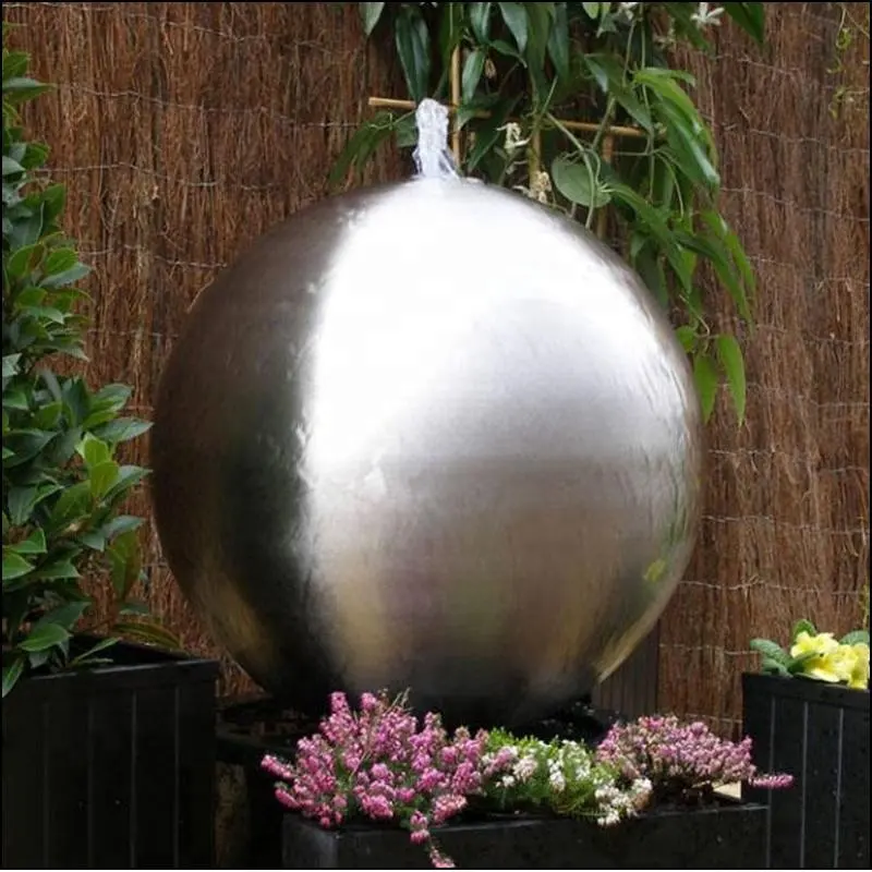 Custom outdoor large garden decoration stainless steel fountain sphere garden high-grade customized stainless steel sphere