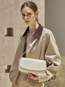 Sac à bandoulière <span class=keywords><strong>de</strong></span> luxe <span class=keywords><strong>en</strong></span> cuir véritable ciré pour femme, sacoche vintage sous le bras, sac à main bandoulière <span class=keywords><strong>de</strong></span> haute qualité pour femme 2026 - Product Image 3