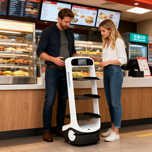 Mới phổ biến cung cấp <span class=keywords><strong>robot</strong></span> tránh chướng ngại vật thực phẩm giao hàng <span class=keywords><strong>Robot</strong></span> dịch vụ nhà hàng ứng dụng điều khiển hỗ trợ đặt hàng bồi bàn ai <span class=keywords><strong>Robot</strong></span> - Product Image 5