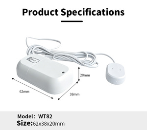 Sensor Inteligente de Fugas de Agua con Control por Aplicación, Alerta WiFi, Temporizador, Plástico Blanco, Dispositivo Inteligente para el Hogar - Product Image 5