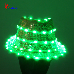 Sombrero de Baile de Jazz con Luces LED, <span class=keywords><strong>Sombreros</strong></span> Estilo <span class=keywords><strong>Michael</strong></span> <span class=keywords><strong>Jackson</strong></span> para Bailar - Product Image 3
