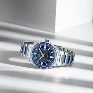 NAVIFORCE 9266 Casual Quartz Clock Luminous Calendar Watches for Man Stainless Steel Waterproof Wristwatch Relogio Masculino - Product Image 4