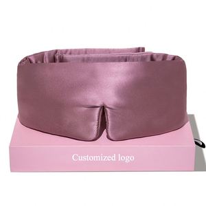 Masque de sommeil portable en soie de mûrier douce, grande taille 16 mm, occultant, pour voyage et sieste, vente chaude - Product Image 1