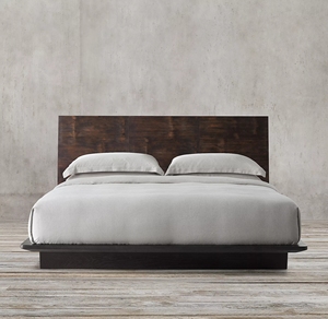 Cama Doble de Madera Sólida Estilo Americano, Diseño para Dormitorio, Apartamento, Sala de Estar, Cama King Size, Muebles Personalizables para Villa - Product Image 3