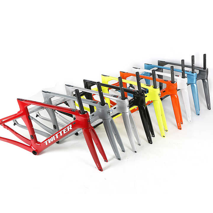 Twitterr10エアロデザインフレームインナーケーブル700Cカーボン  