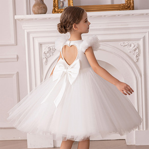 Abito Estivo Senza Maniche <span class=keywords><strong>a</strong></span> Linea <span class=keywords><strong>A</strong></span> per Bambine, Vestito da Cerimonia con Motivi Floreali per Feste di Compleanno e Damigelle - Product Image 3