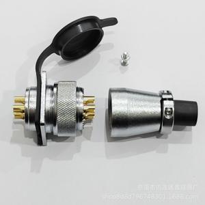 Prise et prise de courant Ws28p28 en alliage de zinc, plaqué chrome, plaqué or, montage sur panneau en cuivre pour équipement mécanique - Product Image 2