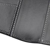 Porte-documents en cuir vegan écologique Sunny Black, format A5/A4, pliable