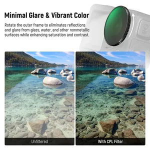 Kit de lentilles filtrantes <span class=keywords><strong>4</strong></span>-en-<span class=keywords><strong>1</strong></span> NEEWER FL-53 pour DJI Osmo Action 5 <span class=keywords><strong>Pro</strong></span>/<span class=keywords><strong>4</strong></span>, ND8-32 variable, CPL, <span class=keywords><strong>Black</strong></span> <span class=keywords><strong>Mist</strong></span> <span class=keywords><strong>1</strong></span>/<span class=keywords><strong>4</strong></span> 185 °   Objectif grand angle à visser POV - Product Image 3