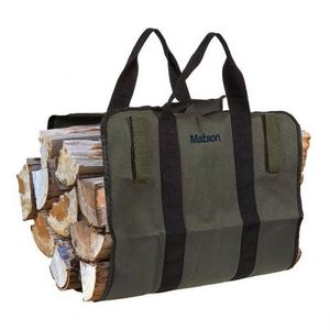 Bolsa de transporte de leña resistente con correas y asas para camping y jardinería, con lona para chimenea, muestra gratuita - Product Image 3