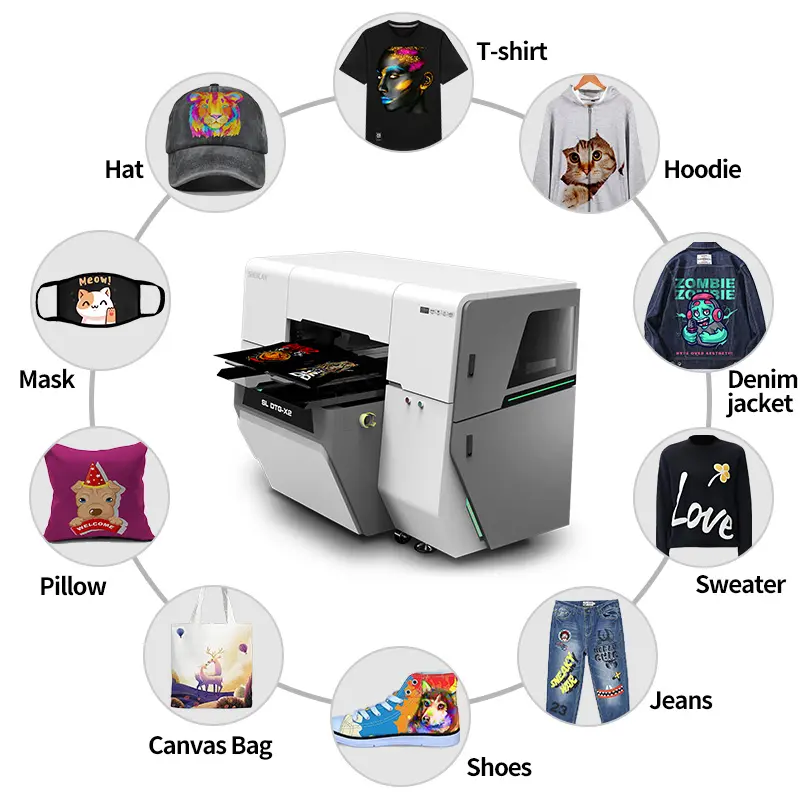 Equipamento de impressão por atacado DTG Máquina de Impressão de Camisetas e Vestuário Impressora
