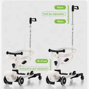 Patinete Infantil Multifuncional con Ruedas Grandes de PU Magnéticas Silenciosas, Plegable y Fácil de Usar - Product Image 1