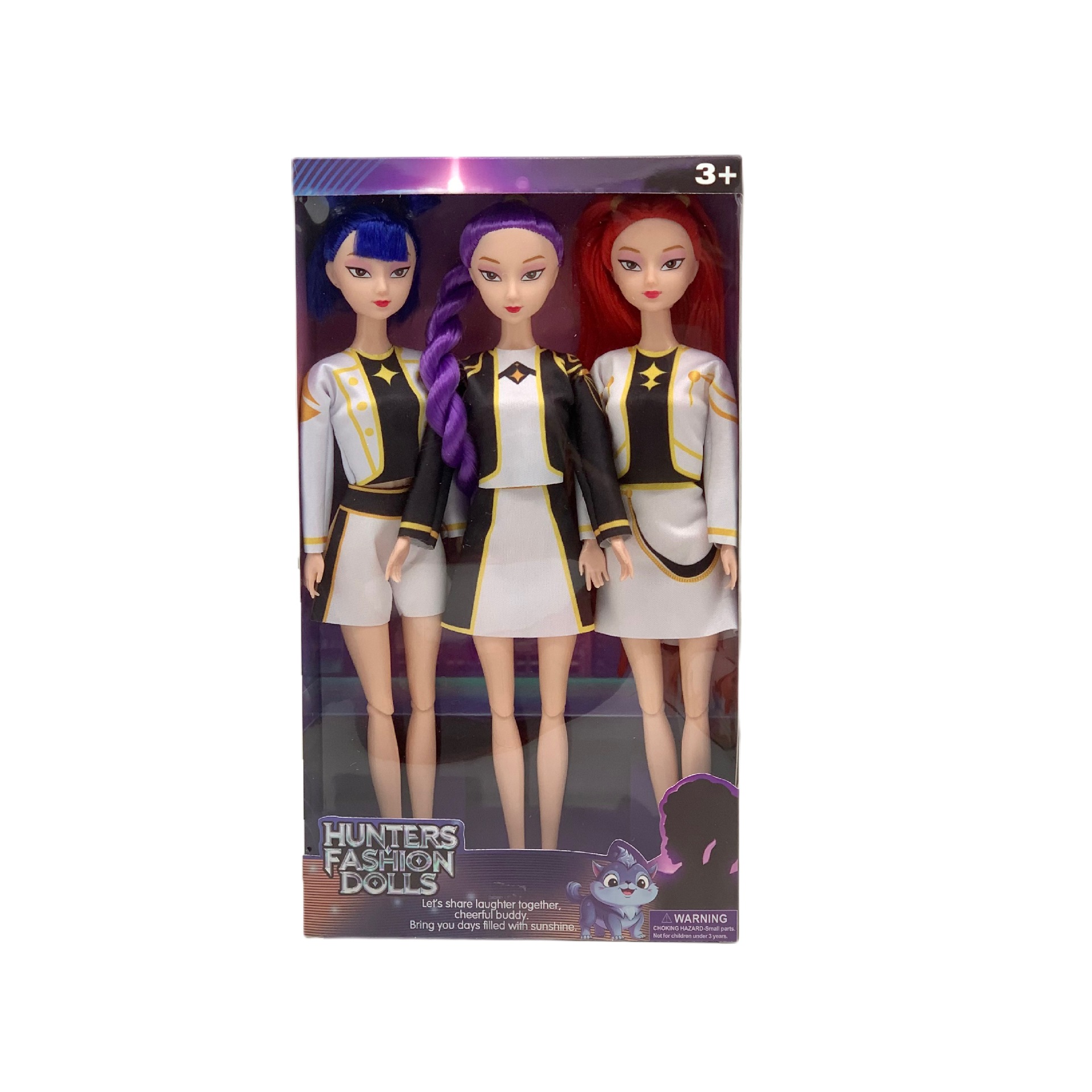 D 3pcs(package box Loose flat)