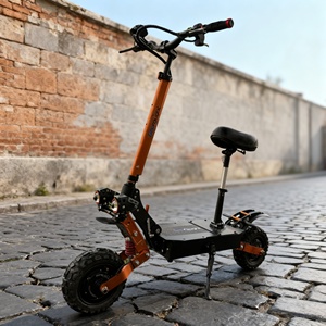 Trottinette électrique pliable à double moteur USA Stock, pneus tout-terrain de 11 pouces, batterie lithium 60V 30AH, accélérateur au pouce, 6000W, pour adultes - Product Image 1